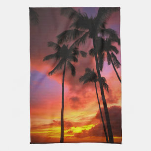 Tropical Beaches Maui Hawaii Islands Tea Towel