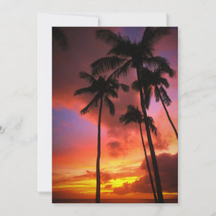 Tropical Beaches Maui Hawaii Islands Thank You Card