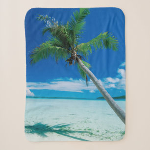 Tropical Beaches   Motu Tofari Beach, Bora Bora Sherpa Blanket