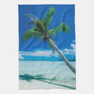 Tropical Beaches Motu Tofari Beach, Bora Bora Tea Towel