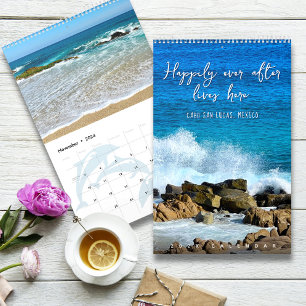 Tropical Beaches of Cabo San Lucas Mexico One Page Calendar