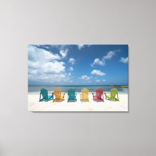 Tropical Beaches Palm Beach, Aruba Canvas Print
