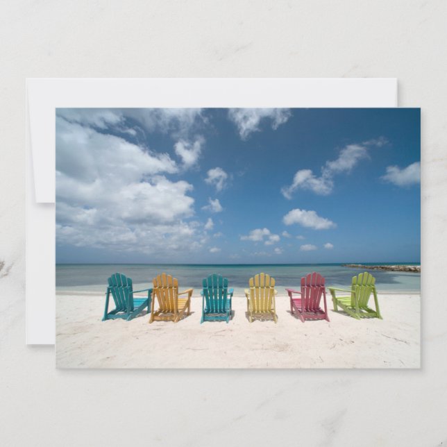 Tropical Beaches | Palm Beach, Aruba Thank You Card (Front)