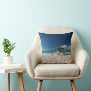 Tropical Beaches Sandy Beach, Anguilla Cushion