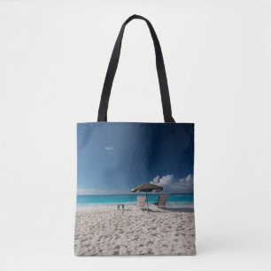 Tropical Beaches Sandy Beach, Anguilla Tote Bag