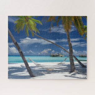 Tropical Beaches   Sandy Beach, Maldives Jigsaw Puzzle