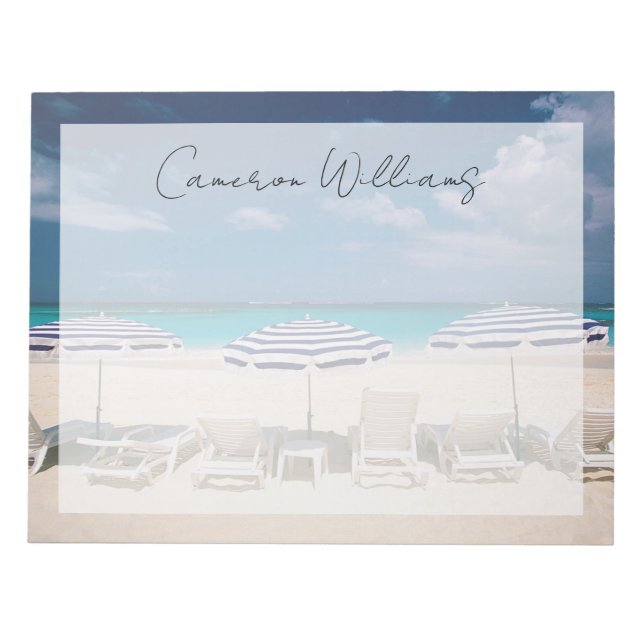 Tropical Beaches | Tropical Beach Anguilla Notepad (Front)