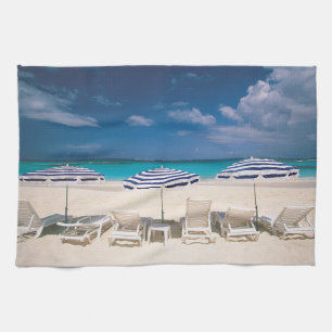 Tropical Beaches Tropical Beach Anguilla Tea Towel