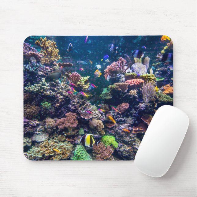 Tropical Beaches | Underwater Coral Reef Mouse Pad (With Mouse)