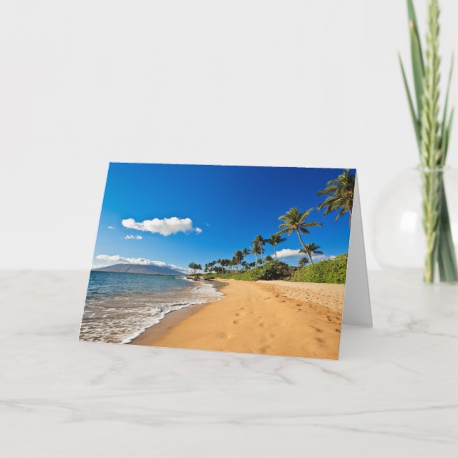 Tropical Beaches | Wailea, Maui, Hawaii Card (Front)