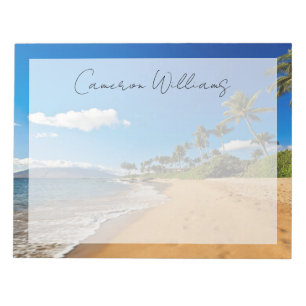 Tropical Beaches   Wailea, Maui, Hawaii Notepad