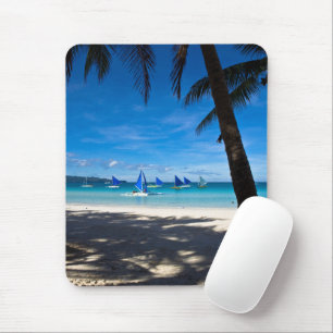 Tropical Beaches   White Beach Boracay Philippines Mouse Pad