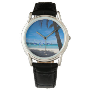 Tropical Beaches White Beach Boracay Philippines Watch