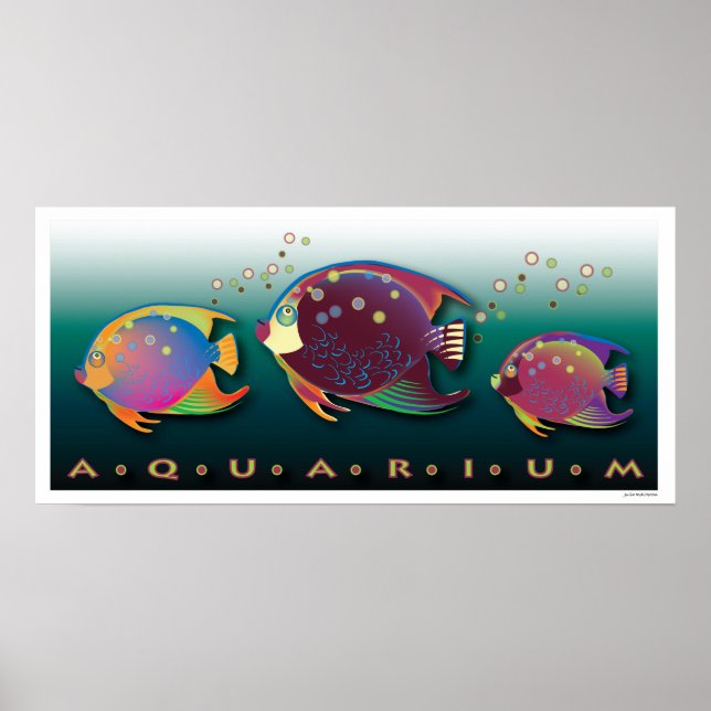 Tropical Beauties Aquarium Poster (Front)