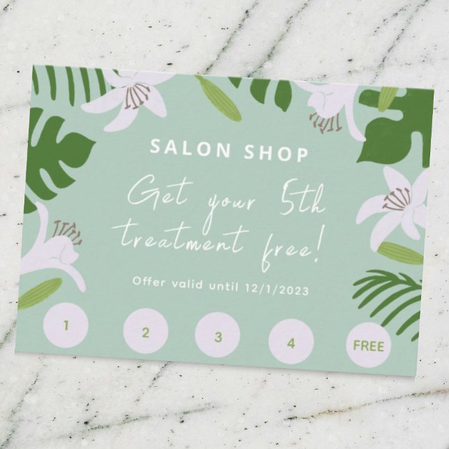 Tropical Beauty Loyalty Card  (Creator Uploaded)