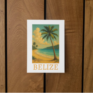 Tropical Belize Beach Caribbean Vacation Postcard