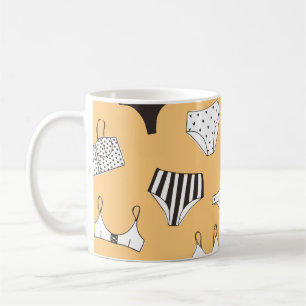 Tropical Bikini: Hand-Drawn Summer Pattern Coffee Mug