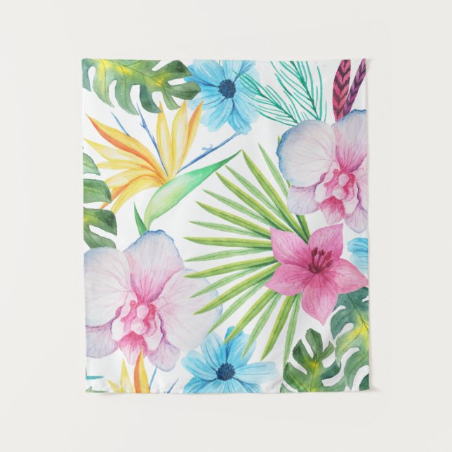 Tropical Bird Art Tapestry (Front)