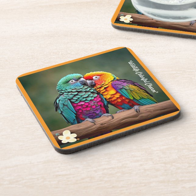 "Tropical Bird Beauty" Coaster (Left Side)
