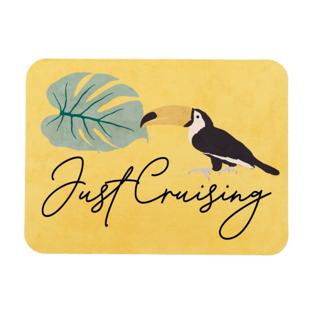 Tropical Bird Cruise Ship Cabin Door Marker Magnet (Horizontal)