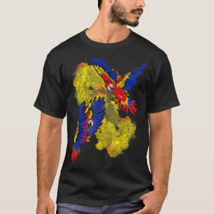 Tropical Bird Jungle Animal Colourful Macaw Parro T-Shirt