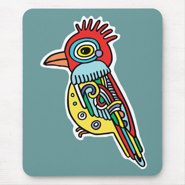 Tropical Bird Mousepad (Front)