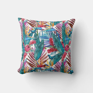 Tropical Bird Of Paradise Cushion