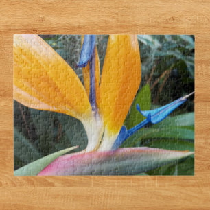 Tropical Bird of Paradise Plant Floral Jigsaw Puzzle