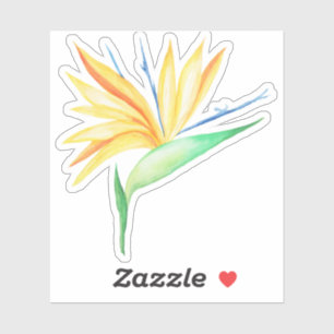 Tropical bird of paradise vinyl sticker