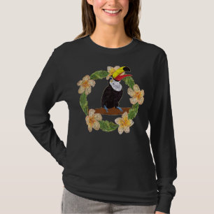 Tropical Bird Rainforest Animal Floral Toucan T-Shirt