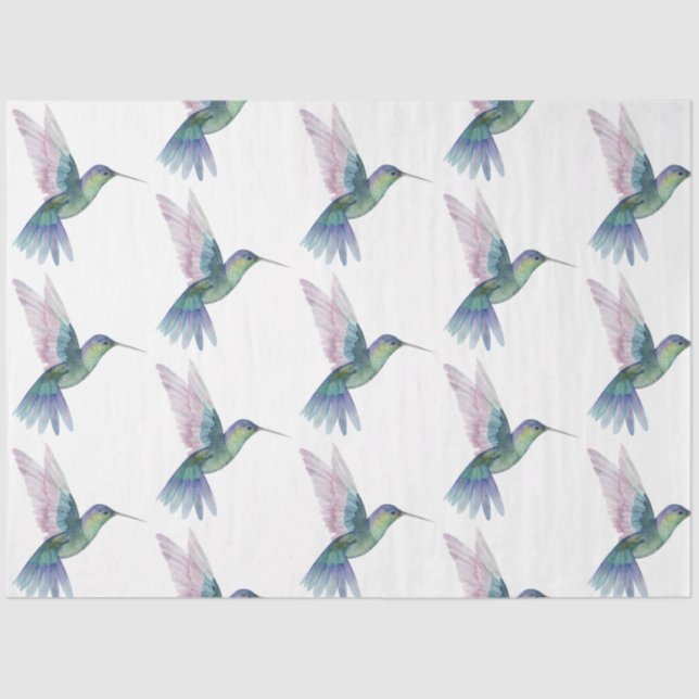 Tropical Bird Series : Hummingbird Design 2 Tissue Paper (Front)