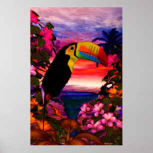 Tropical Birds 2 "Toucans" Art Poster