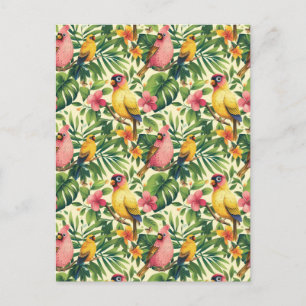 Tropical Birds and Butterflies Postcards