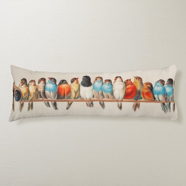 Tropical Birds Body Cushion (Front)