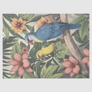 Tropical Birds Bold Illustration Tissue Paper