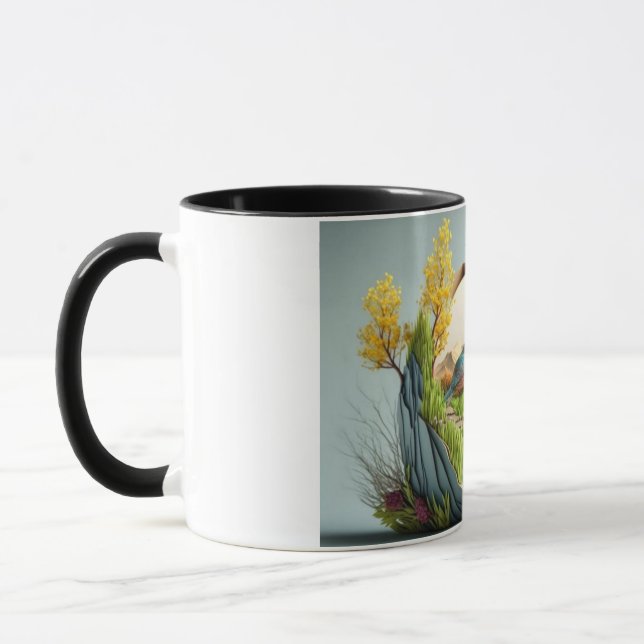Tropical Birds Ceramic Cup (Left)