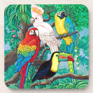 Tropical Birds Coaster