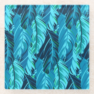 Tropical Birds Glass Coaster
