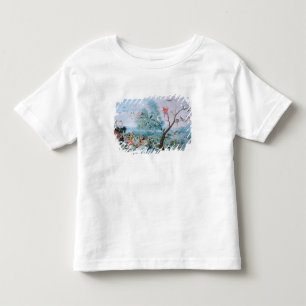 Tropical birds in a landscape toddler T-Shirt
