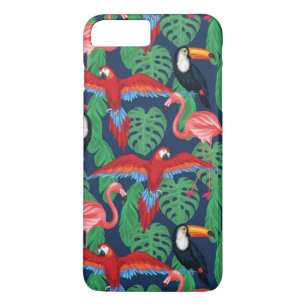 Tropical Birds In Bright Colours iPhone 8 Plus/7 Plus Case