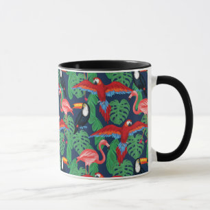 Tropical Birds In Bright Colours Mug