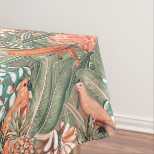Tropical Birds in Paradise Tablecloth