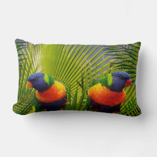 Tropical Birds Lumbar Cushion