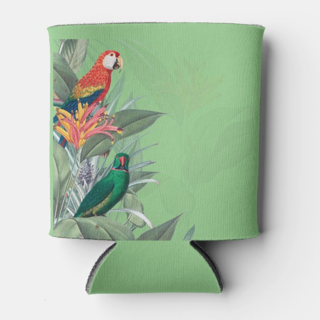 Tropical Birds Parrots All-Over-Print Can Cooler (Front)