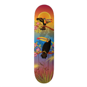 Tropical Birds Skateboard