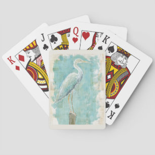 Tropical Birds Still Egret Playing Cards