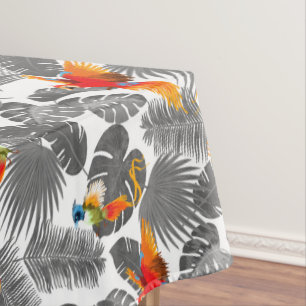 tropical birds tablecloth