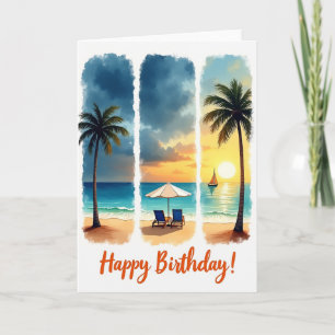 Tropical Birthday Card