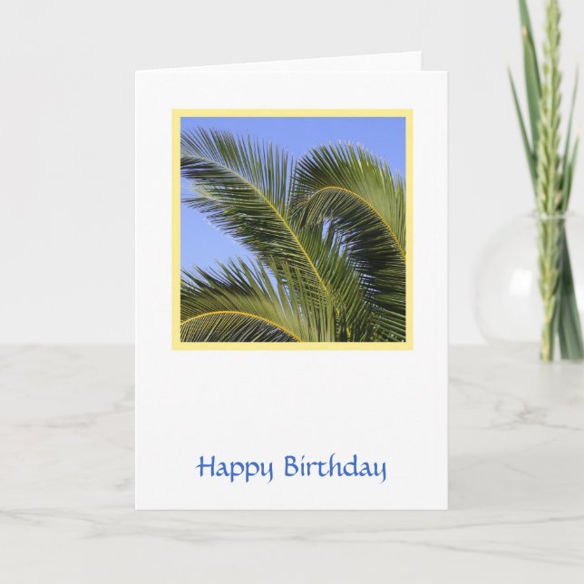 Tropical Birthday Card (Front)