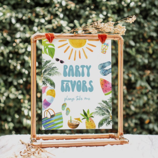 Tropical Birthday Favours Sign (Creator Uploaded)